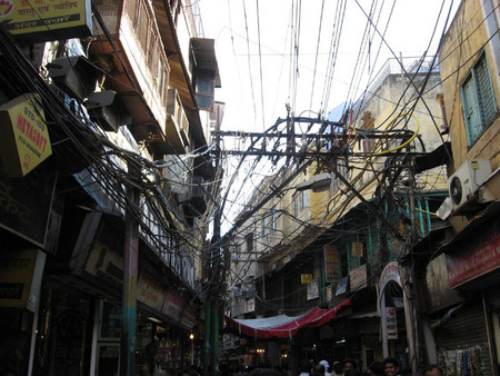 wires in old delhi