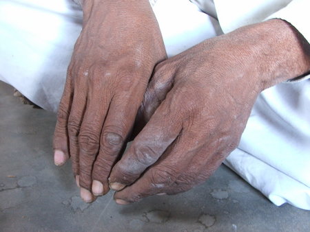 Blockmaker's hands