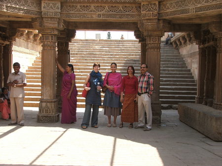 At the step well