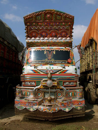 Truck at the Indian border