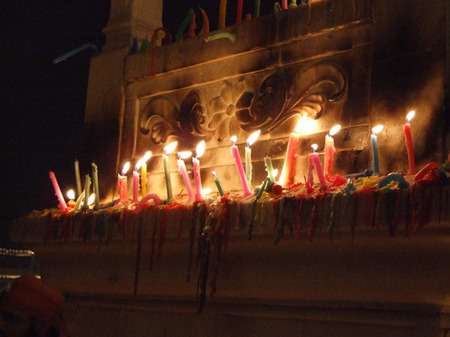 Candles at the Temple