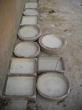 clay drying 'moulds'
