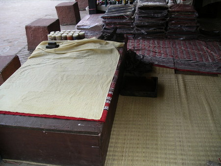 block printing bench