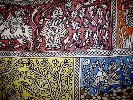 Kalamkari Drawing Detail