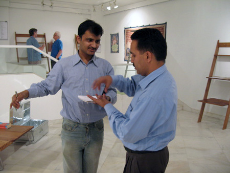 Sharad & Gallery Attendant.jpg