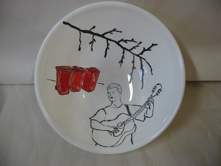 red rubbish bowl1