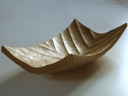Oak Chevron Vessel