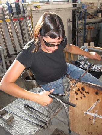 making cups in the hot shop